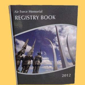 2012 Air Force Memorial Registry Yearbook USA Military America Hardcover Book